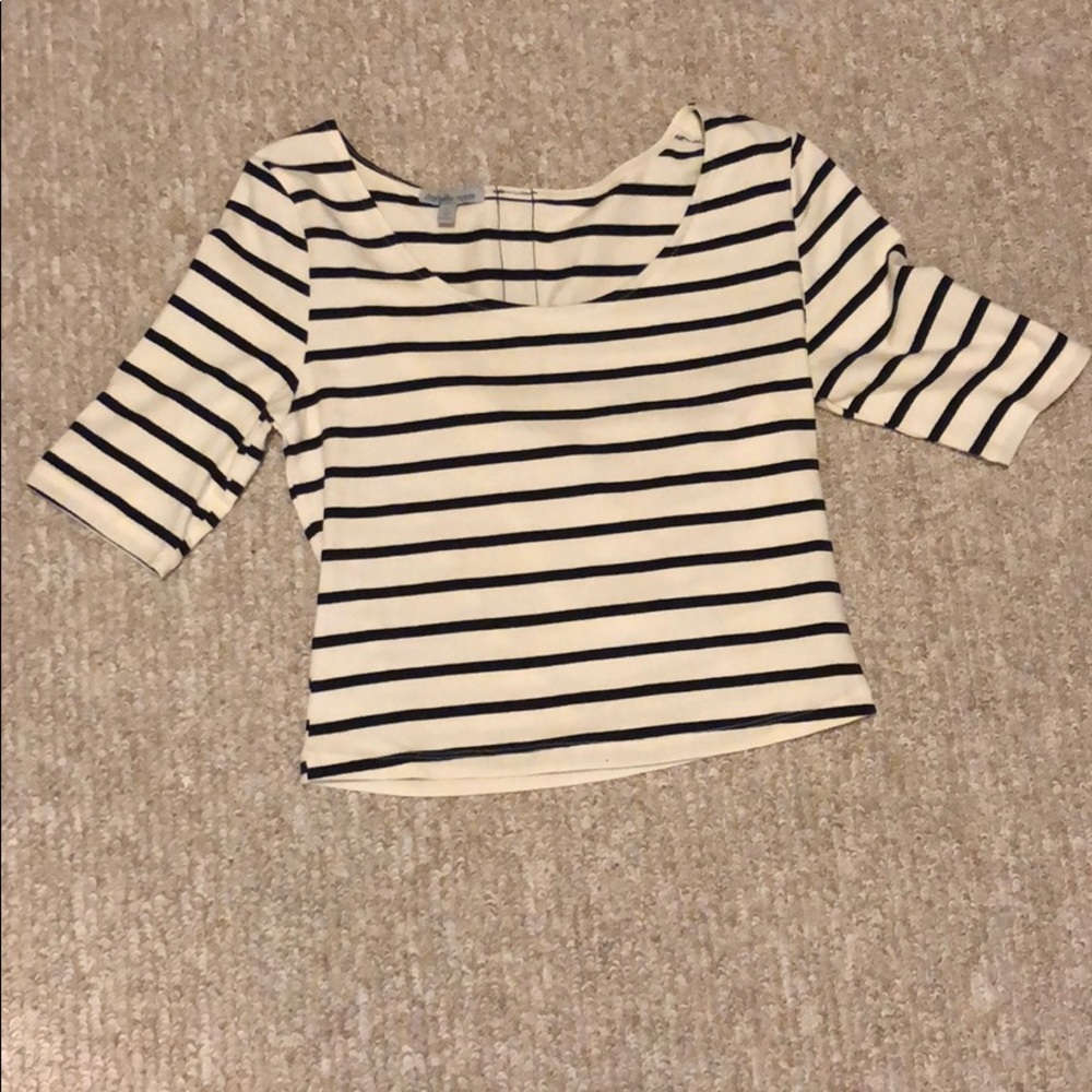 Charlotte Russe striped crop top small